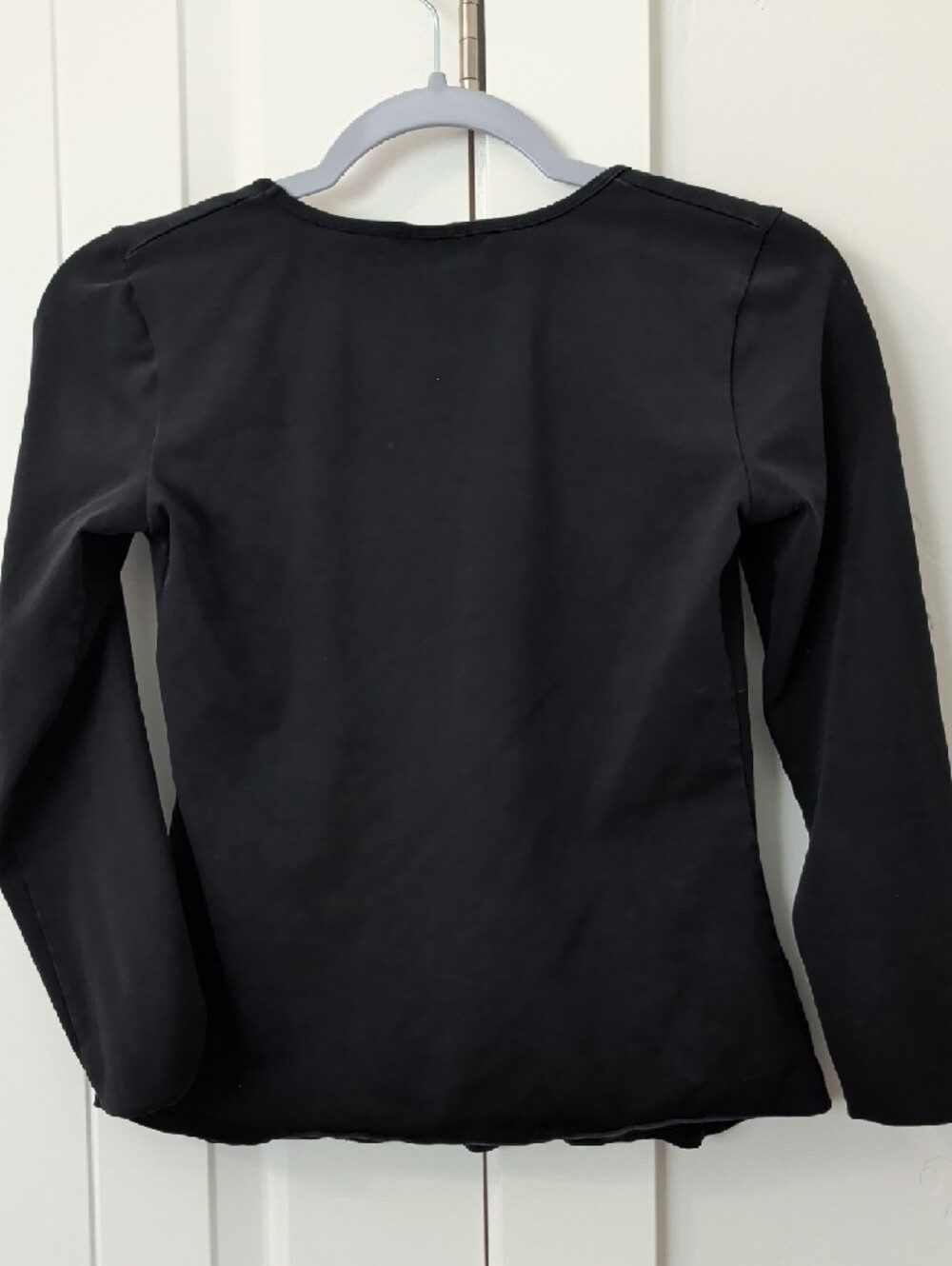Vixen by Micheline Pitt Black Scoop-Neck Long Sleeve Top - Picture 4 of 4